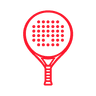 Round racket shape icon